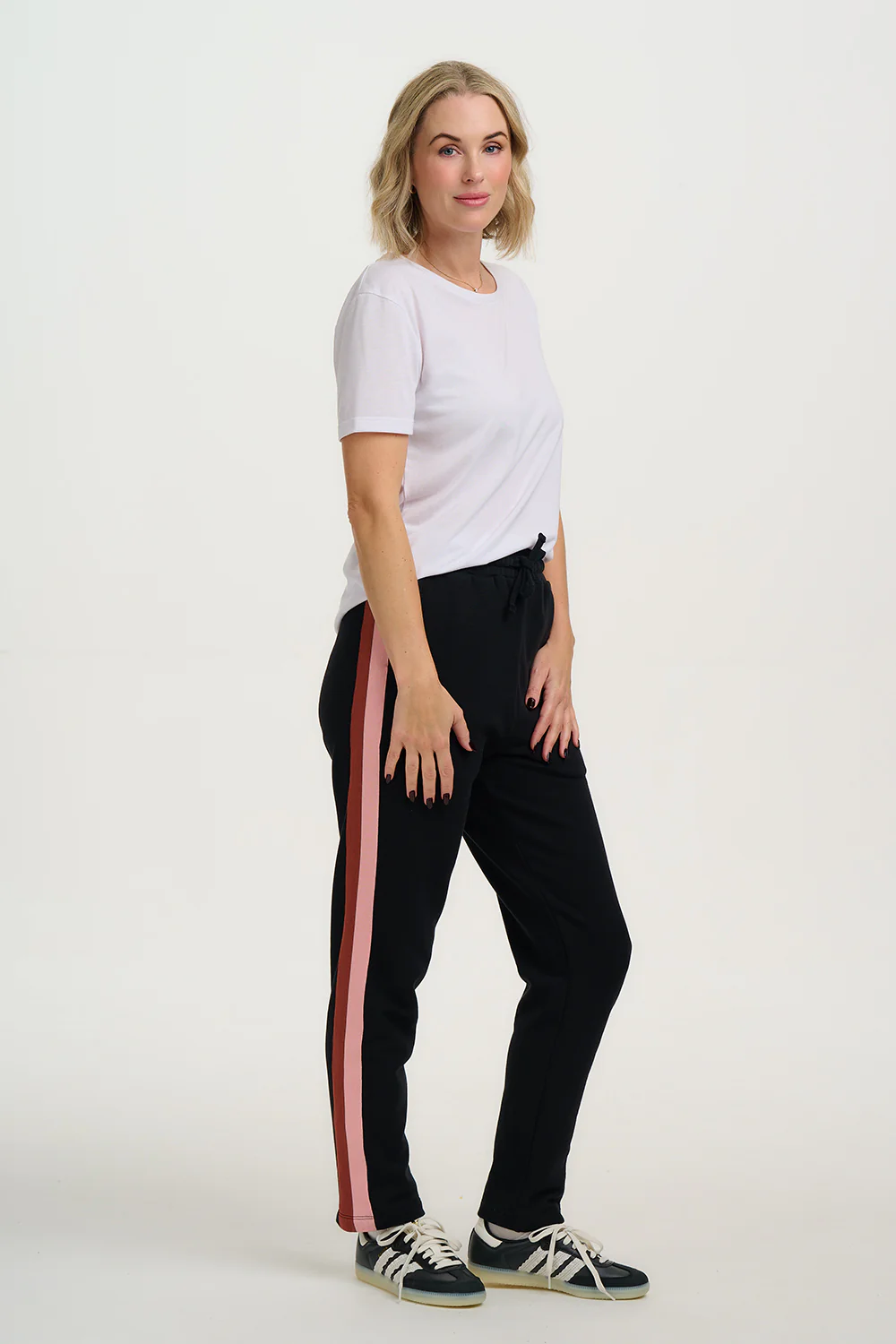 Alissa Joggers - Black, Two Tone Stripe - Image 3