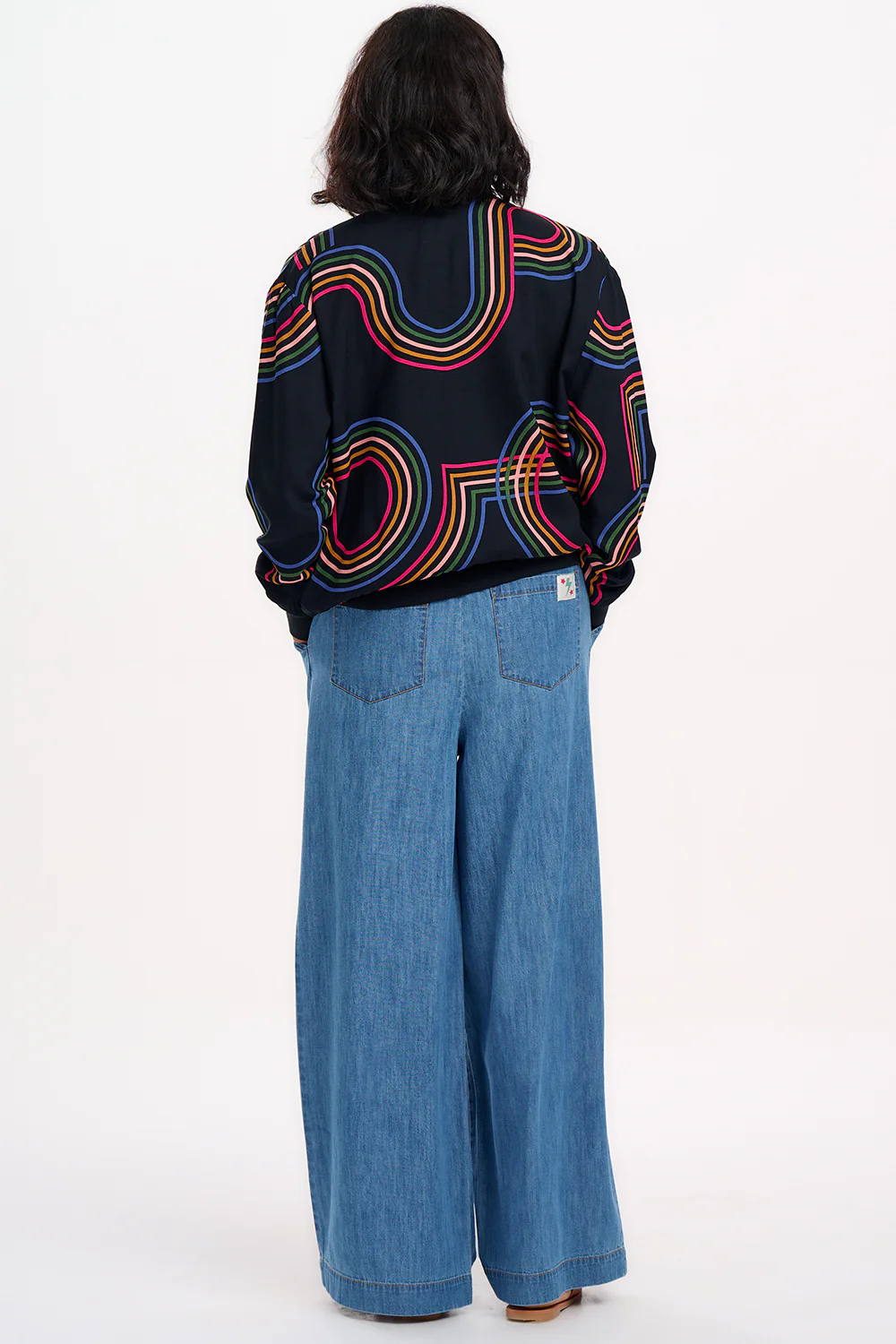 Bobbi Bomber Jacket - Black, Retro Racer - Image 8