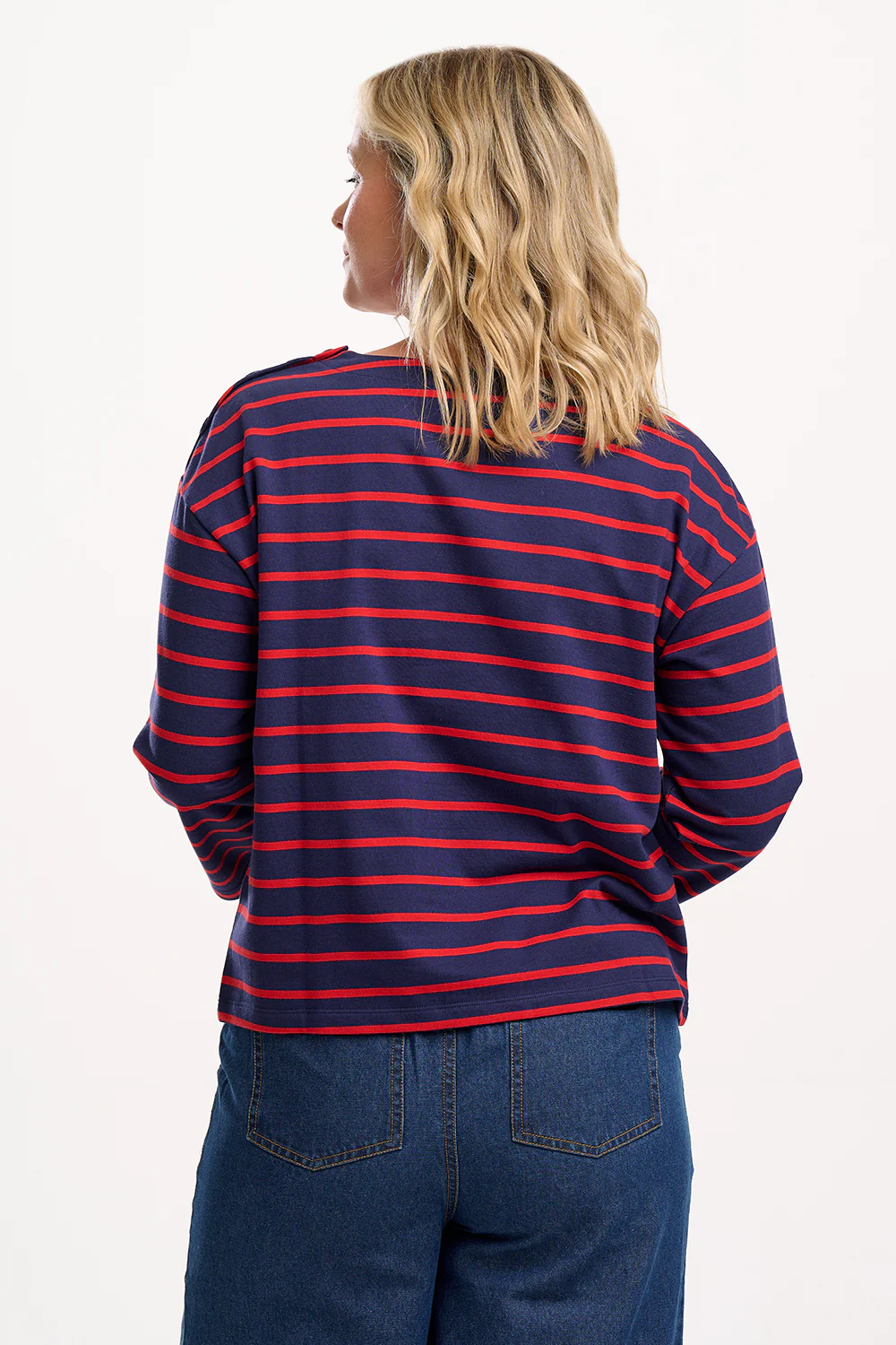 Celine Breton Top - Navy/Red, Planet - Image 5
