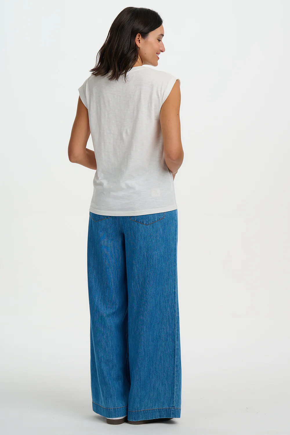 Chrissy Relaxed Tank T-Shirt - Off-White, Sunshine In My Pocket - Image 6