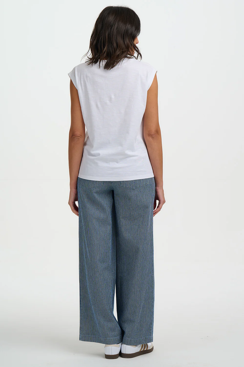 Chrissy Relaxed Tank T-Shirt - White, Cake - Image 5