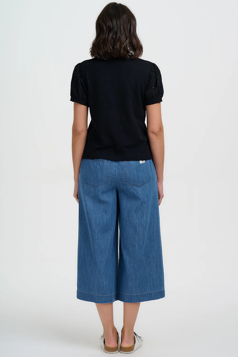 Elsie Jersey Top - Black, Folklore Embroidery - Image 4