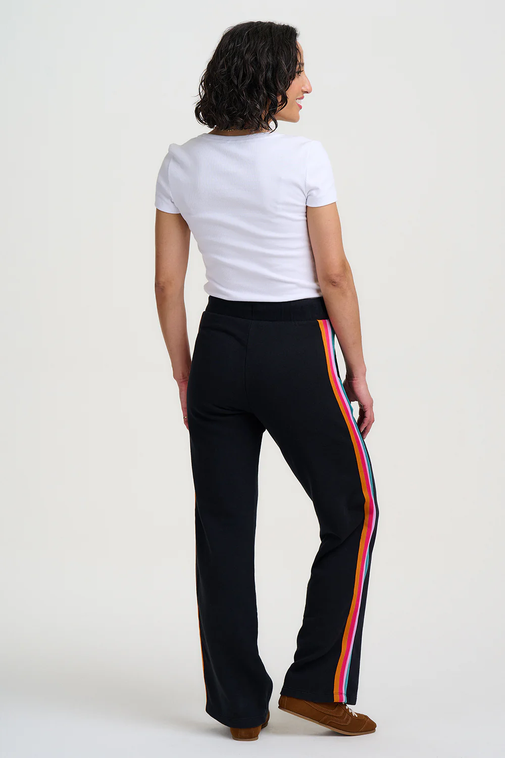 Enya Joggers - Black, Rainbow Trim - Image 5