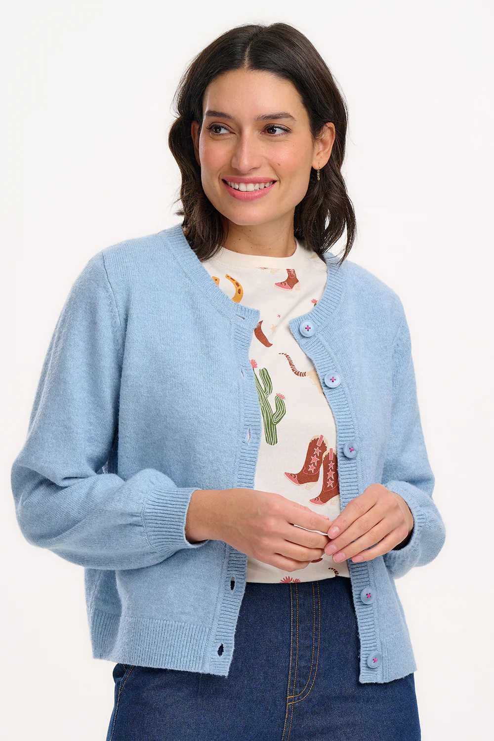 Jamie Cardigan - Sky Blue - Image 3