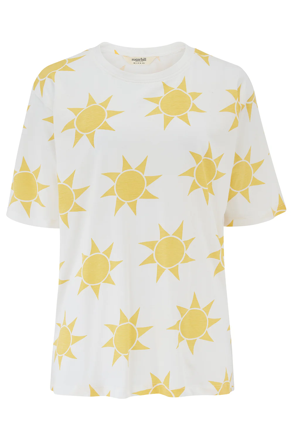 Kinsley Oversized T-Shirt - Off-White, Bold Sunshine - Image 6