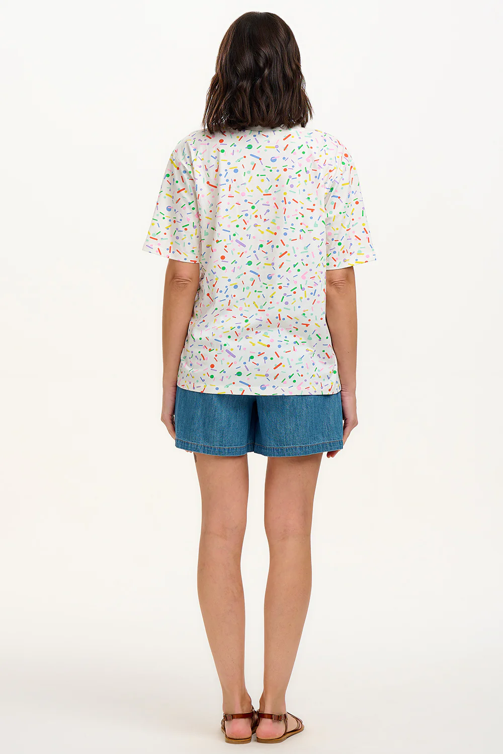 Kinsley Relaxed T-Shirt - Off-White, Cake Sprinkles - Image 3