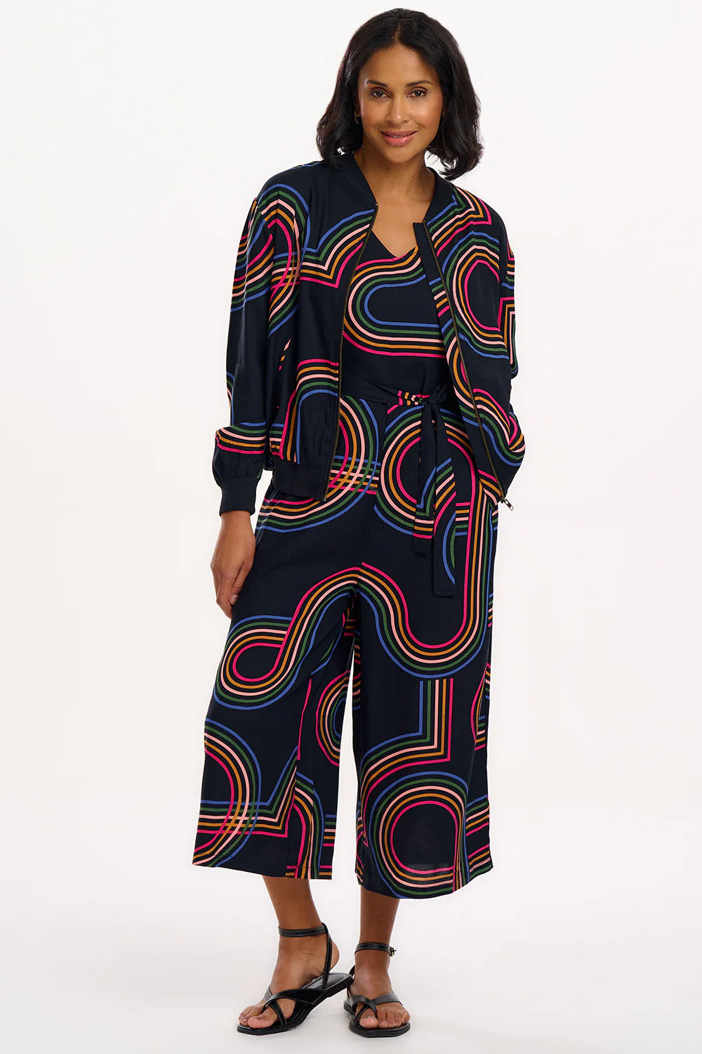 Lamiah Jumpsuit - Black, Retro Racer - Image 5