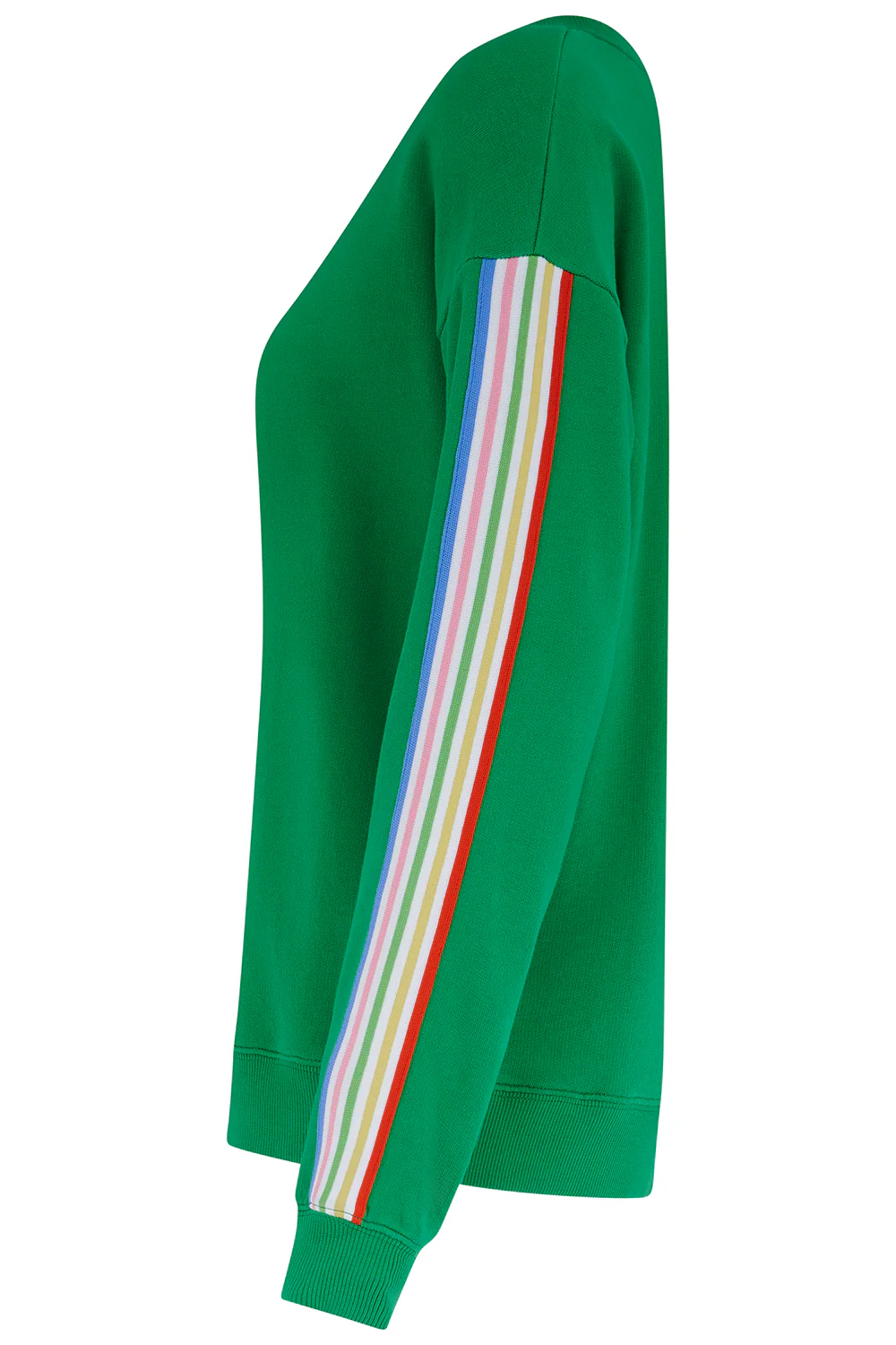 Magda Sweatshirt - Green, Rainbow Stripe - Image 8