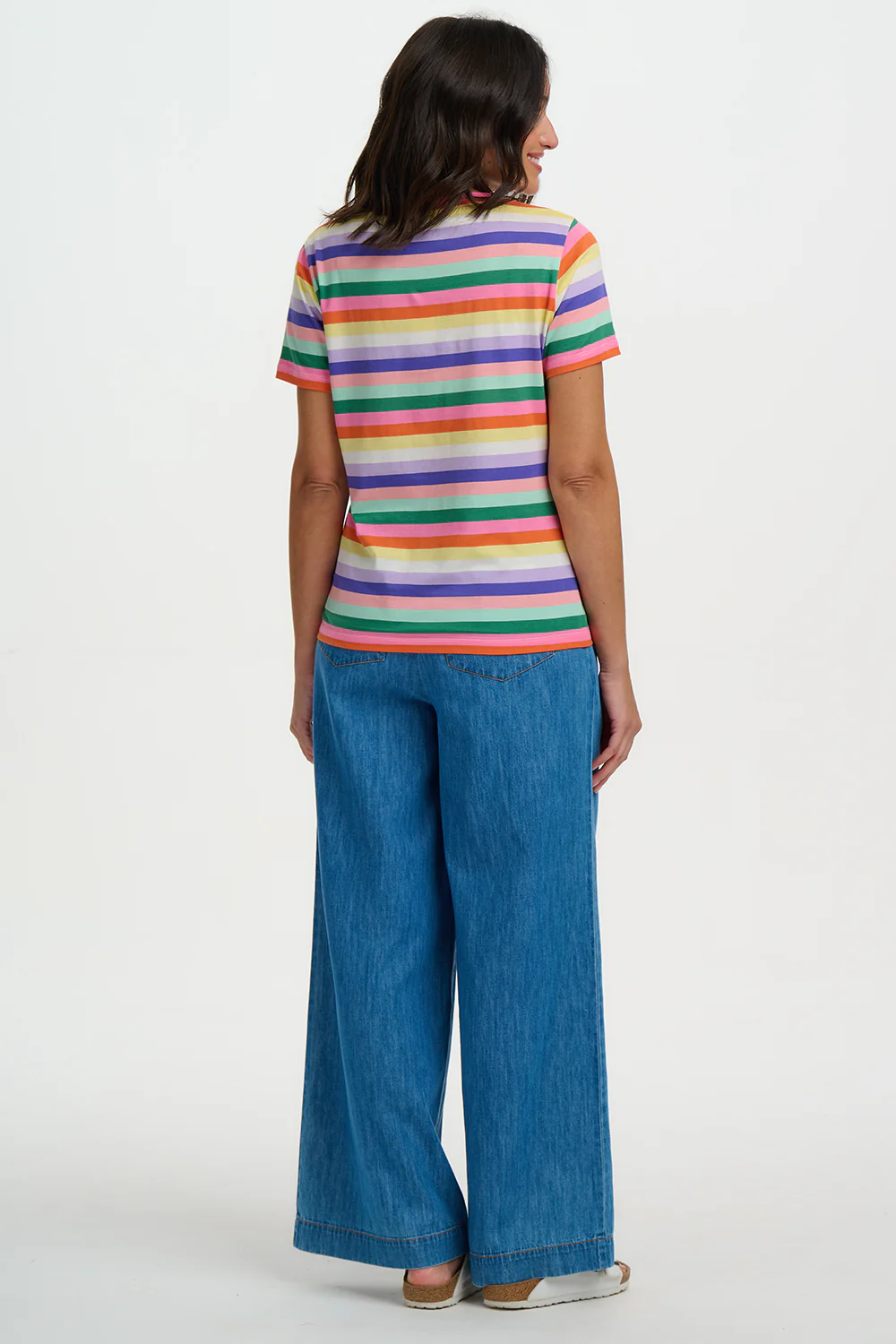 Maggie T-Shirt - Multi, Candy Stripe - Image 5