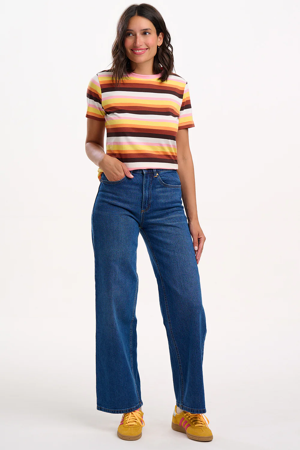 Maggie T-Shirt - Multi, Sundown Stripe - Image 3
