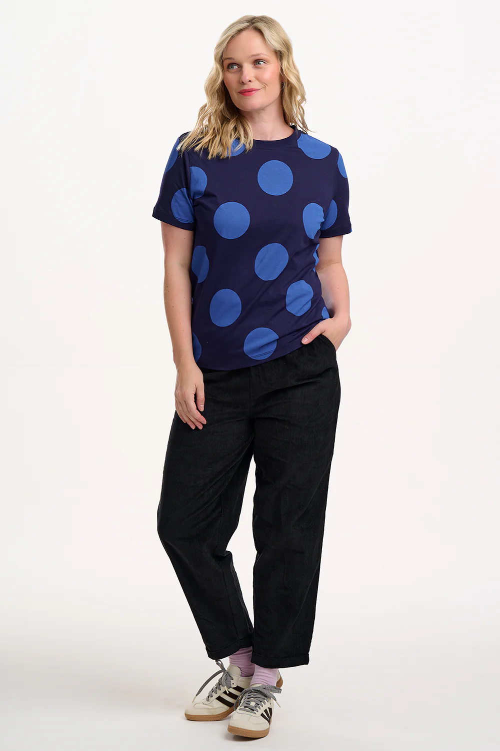 Maggie T-shirt - Navy/Blue, Super Spot - Image 3