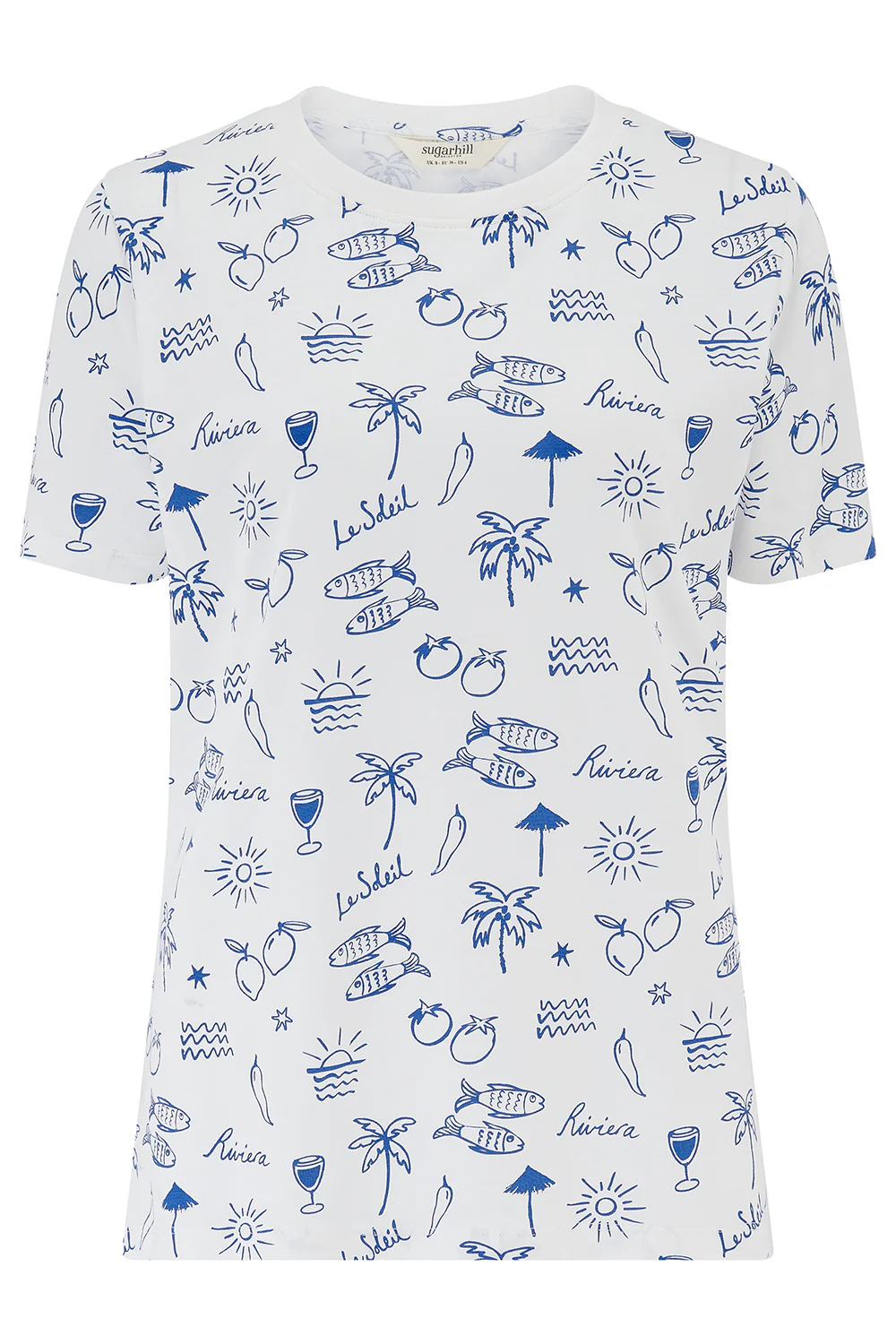 Maggie T-Shirt - Off-White, Dolce Vita Print - Image 5