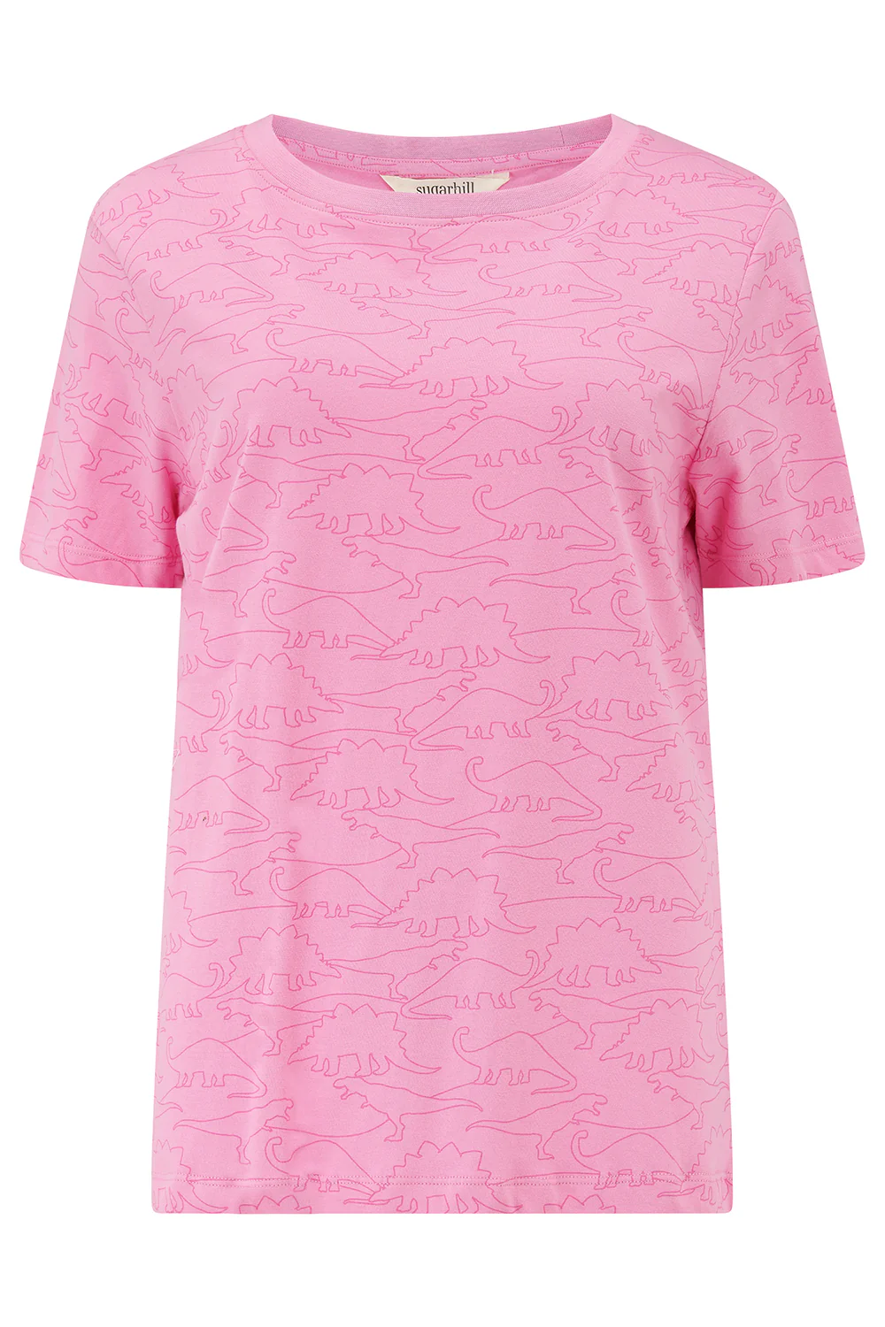Maggie T-Shirt - Pink, Dino Lines - Image 7