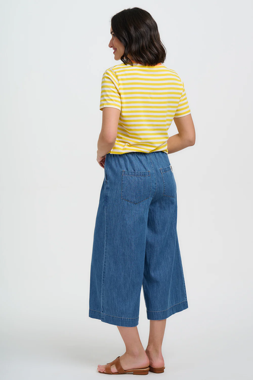 Maggie T-Shirt - Yellow/Off White, Rainbow Sunshine - Image 5