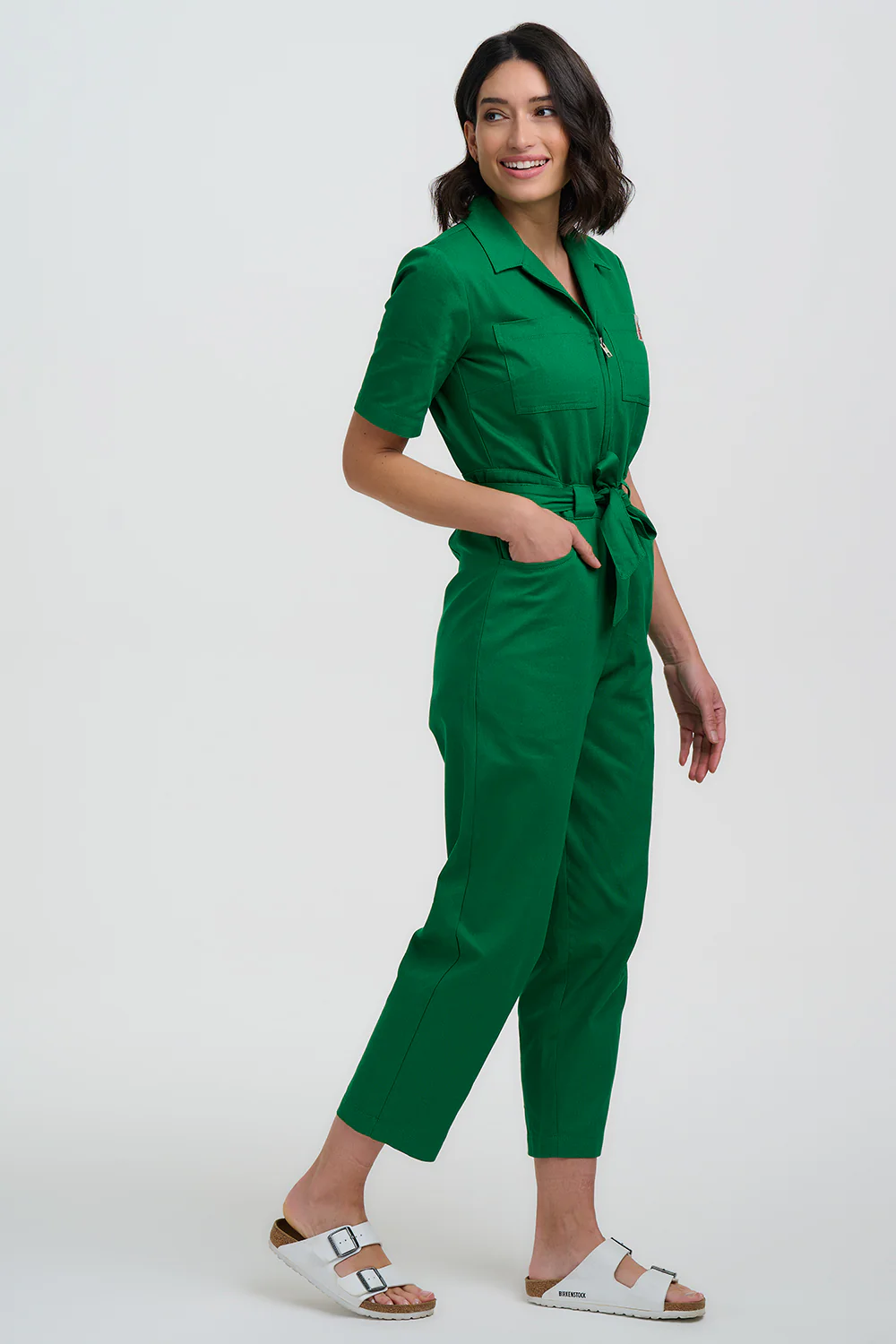 Meredith Boilersuit - Bright Green - Image 3