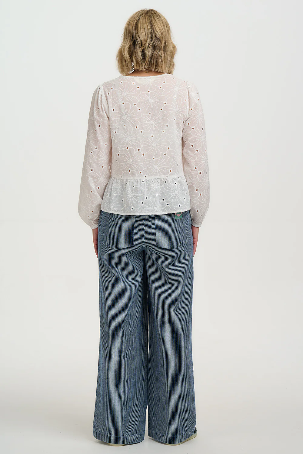Morgan Top - Off White, Floral Broderie Anglaise - Image 4