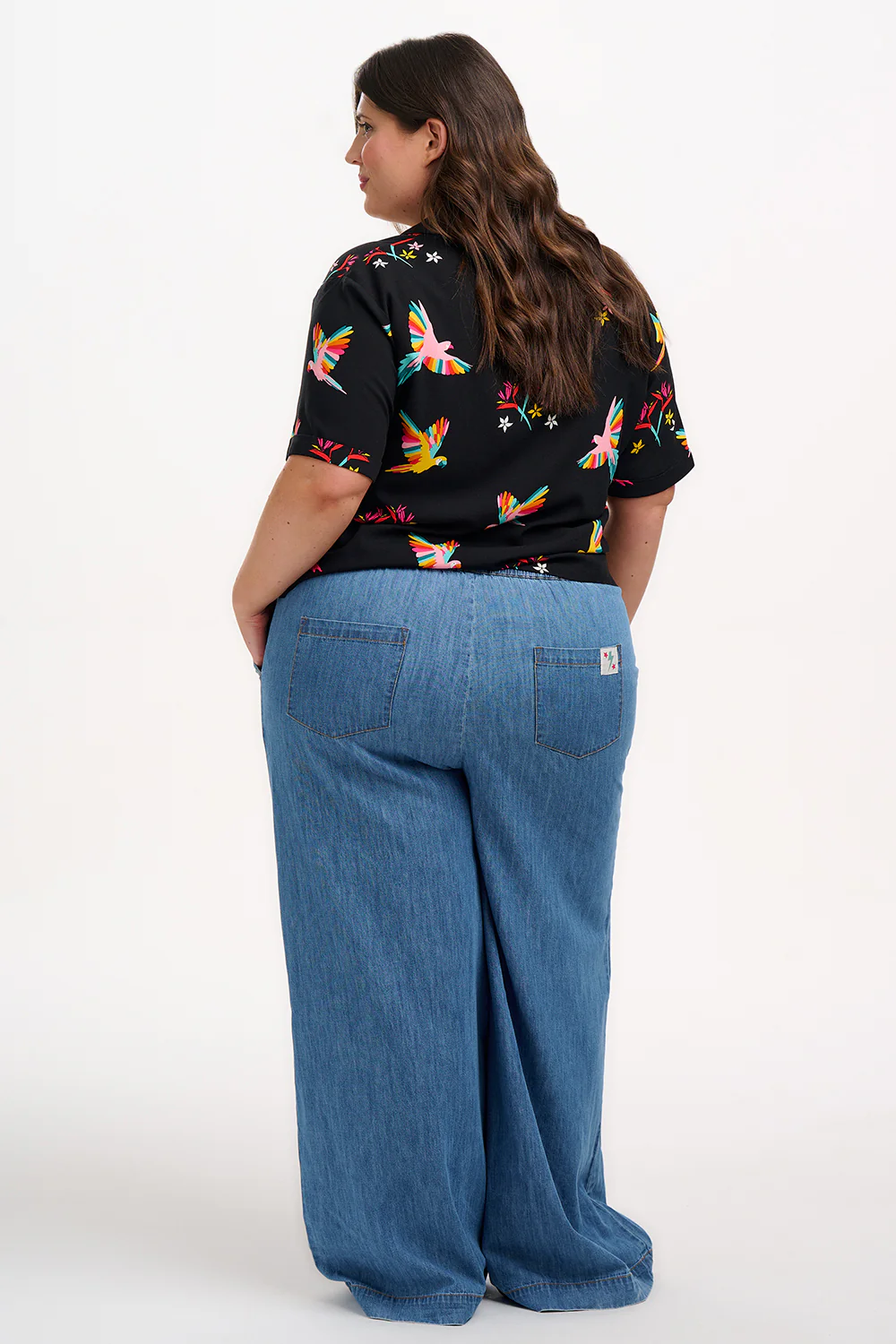 Odele Shirt - Black, Rainbow Parrots - Image 7