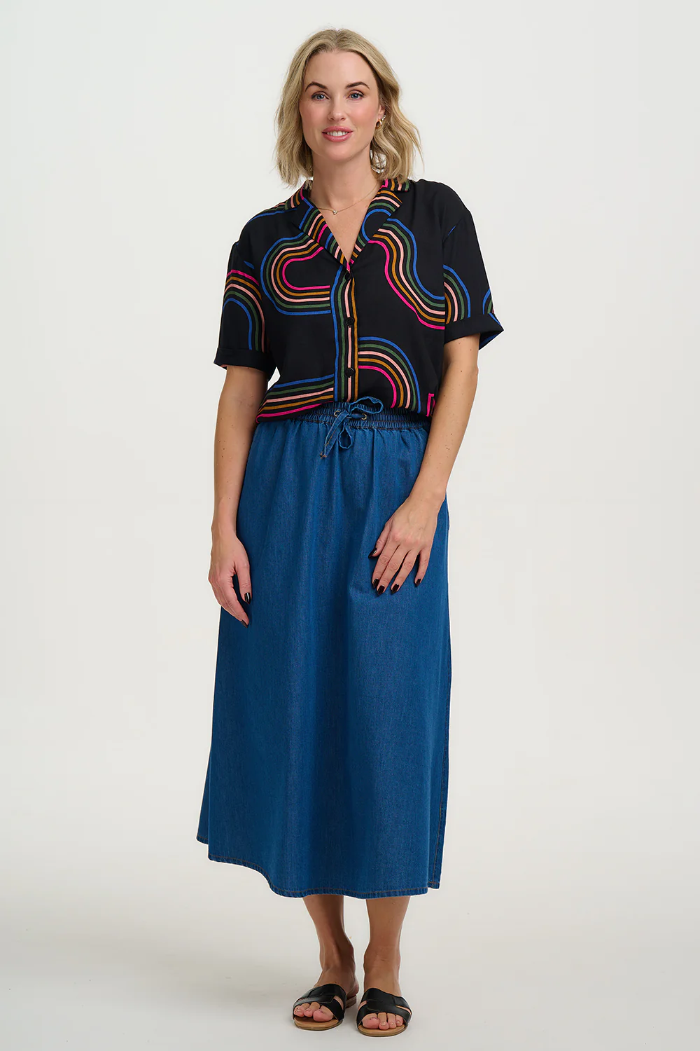 Odele Shirt - Black, Retro Racer - Image 3