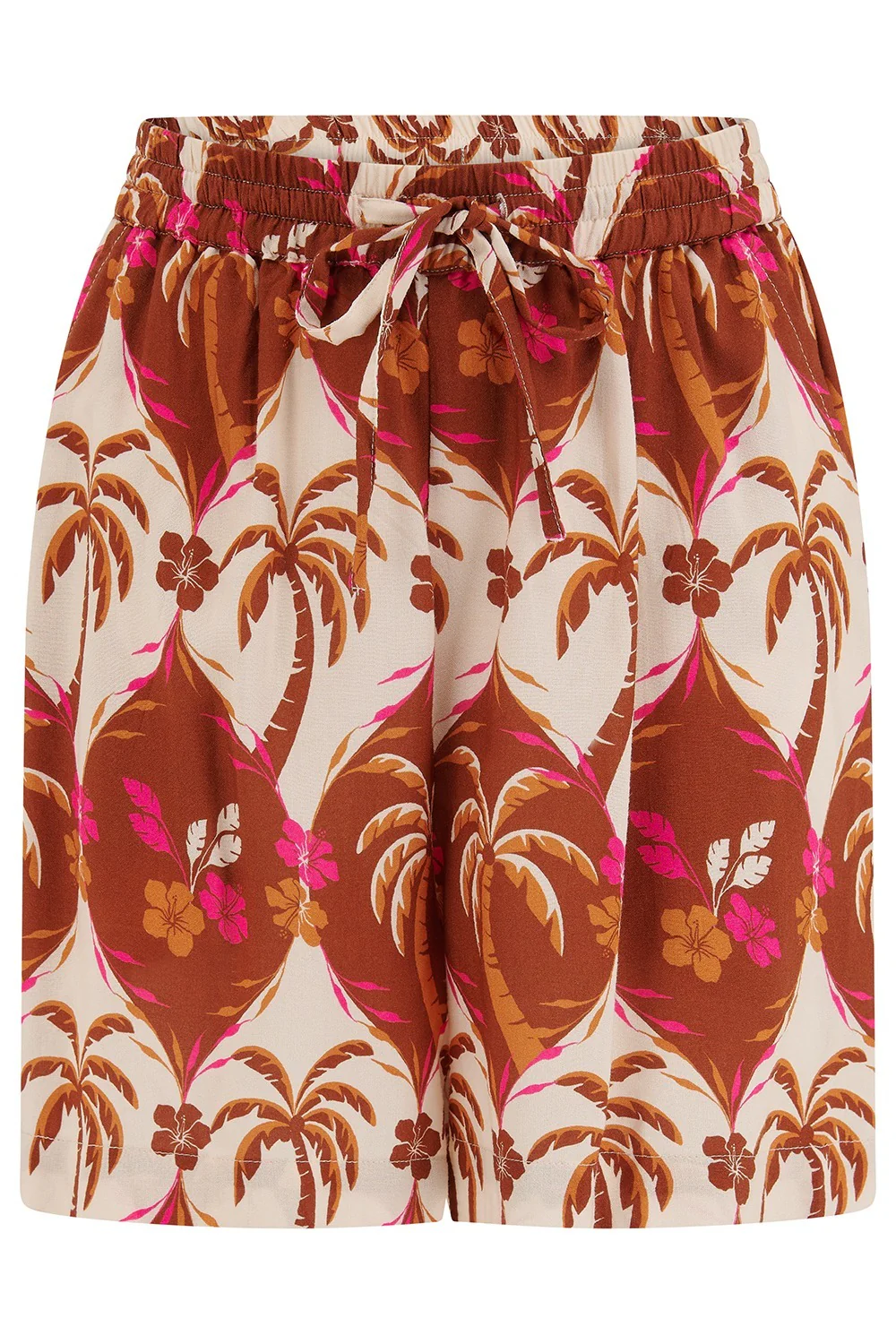 Patty Shorts - Browns, Palm Waves Tile - Image 6