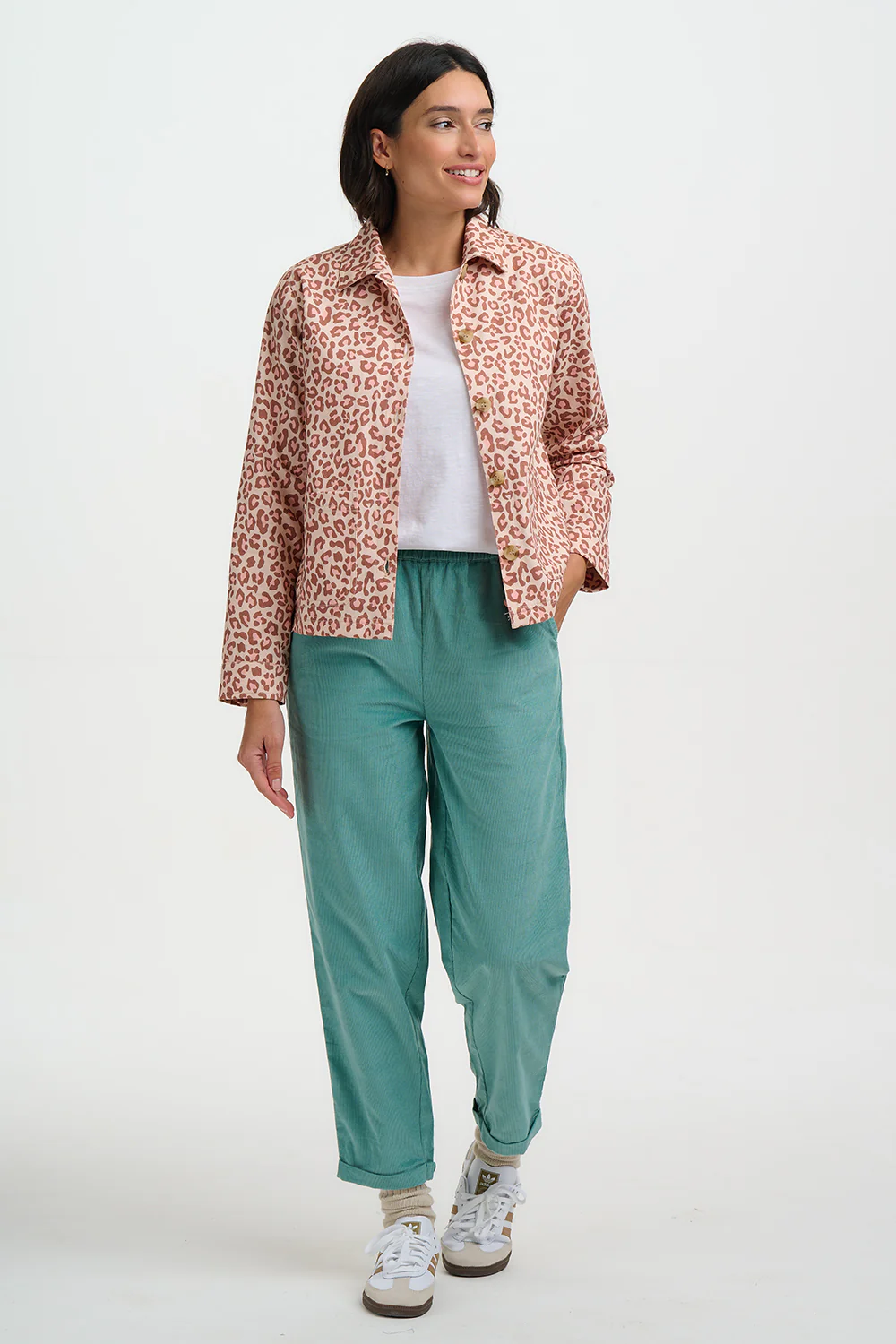 Pippa Jacket - Stone, Classic Leopard - Image 2