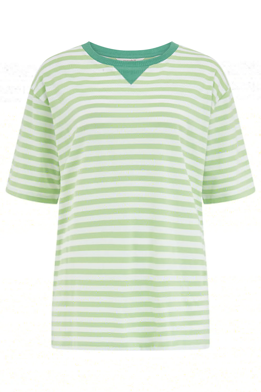 Riley Relaxed T-Shirt - Green/Off White, SHB Flower - Image 6