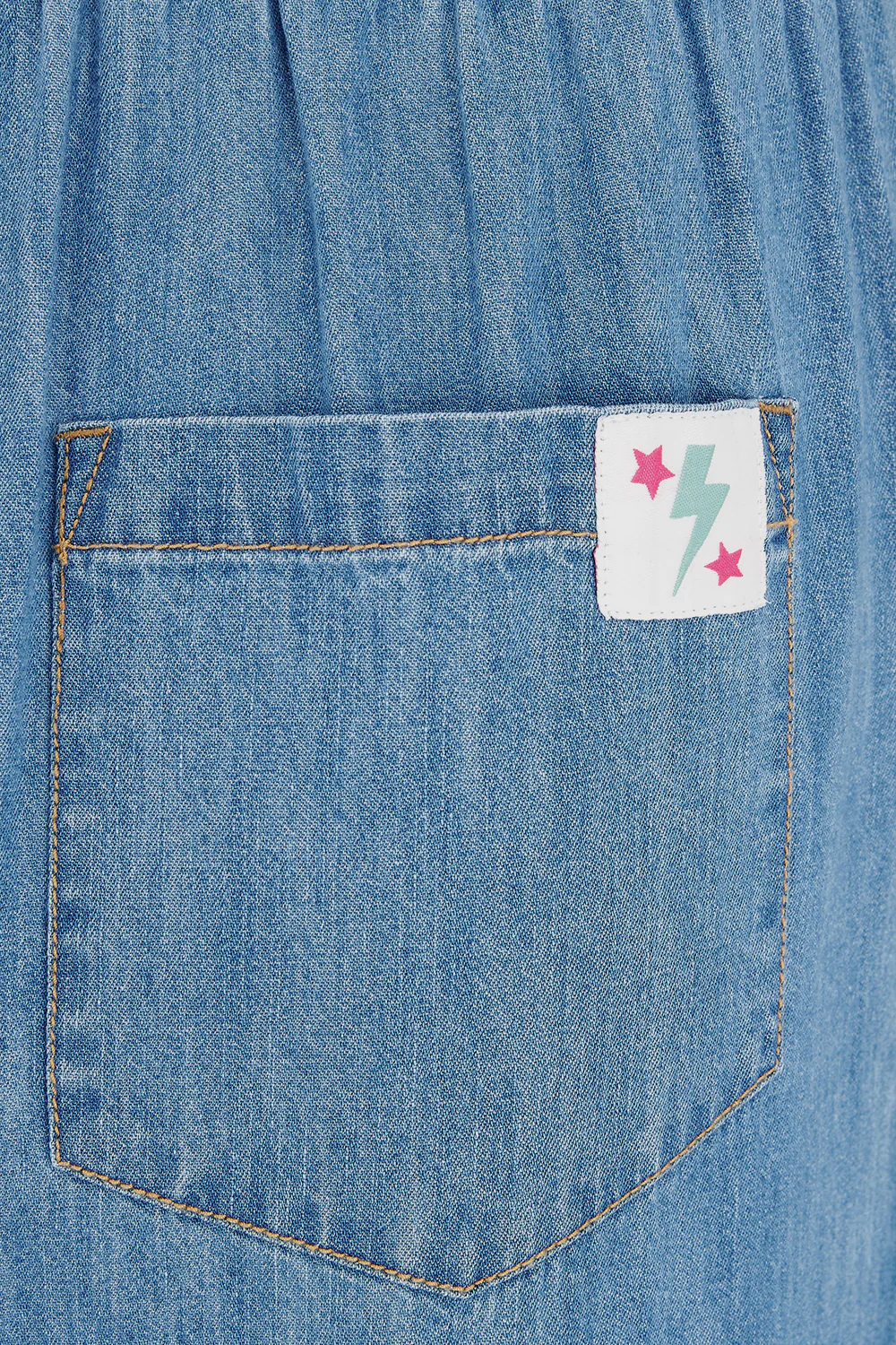 Roksanda Wide Leg Trousers - Mid Blue Denim - Image 3