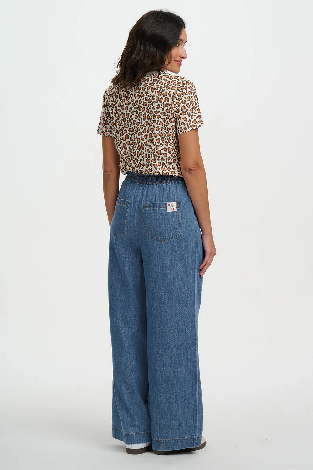 Roksanda Wide Leg Trousers - Mid Blue Denim - Image 5