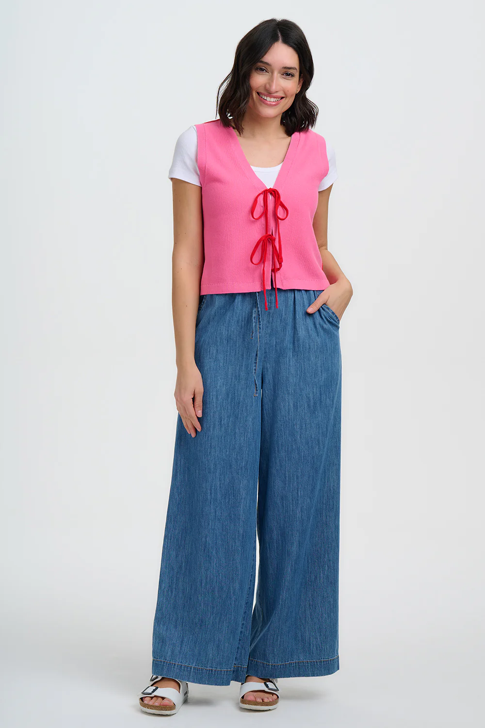 Roksanda Wide Leg Trousers - Mid Blue Denim - Image 7