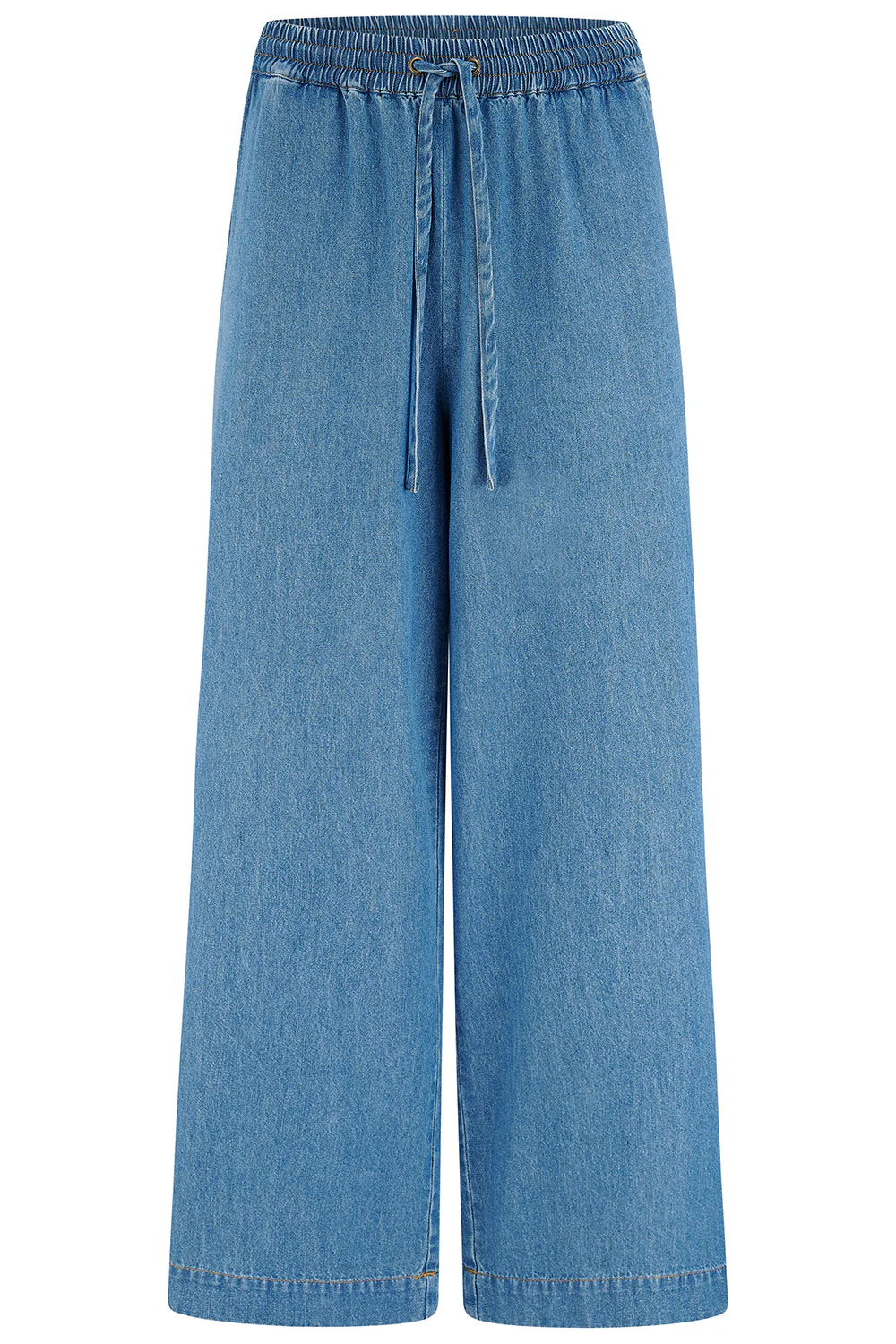 Roksanda Wide Leg Trousers - Mid Blue Denim - Image 8