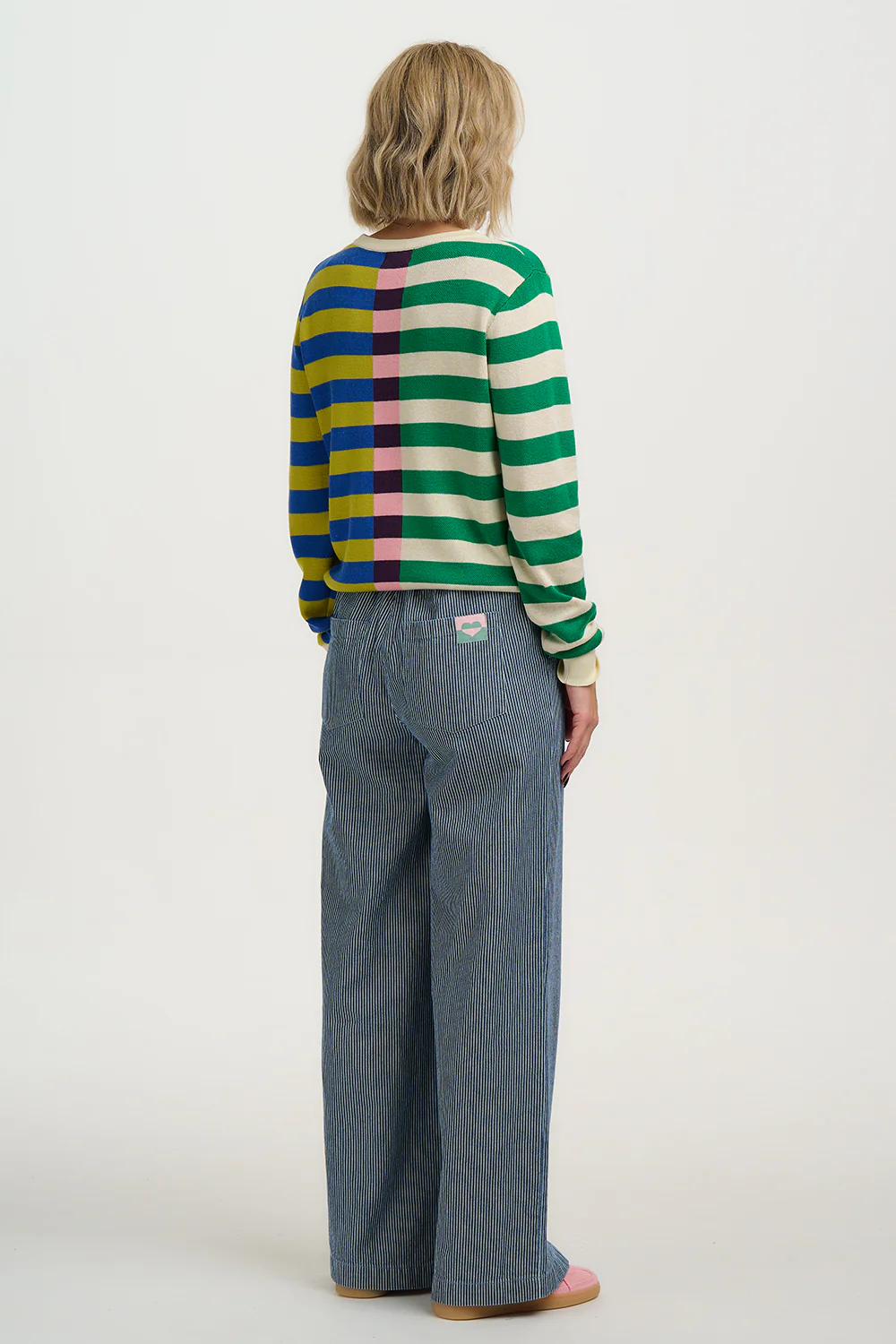 Rosie Jumper - Multi, Off-Set Stripe - Image 4