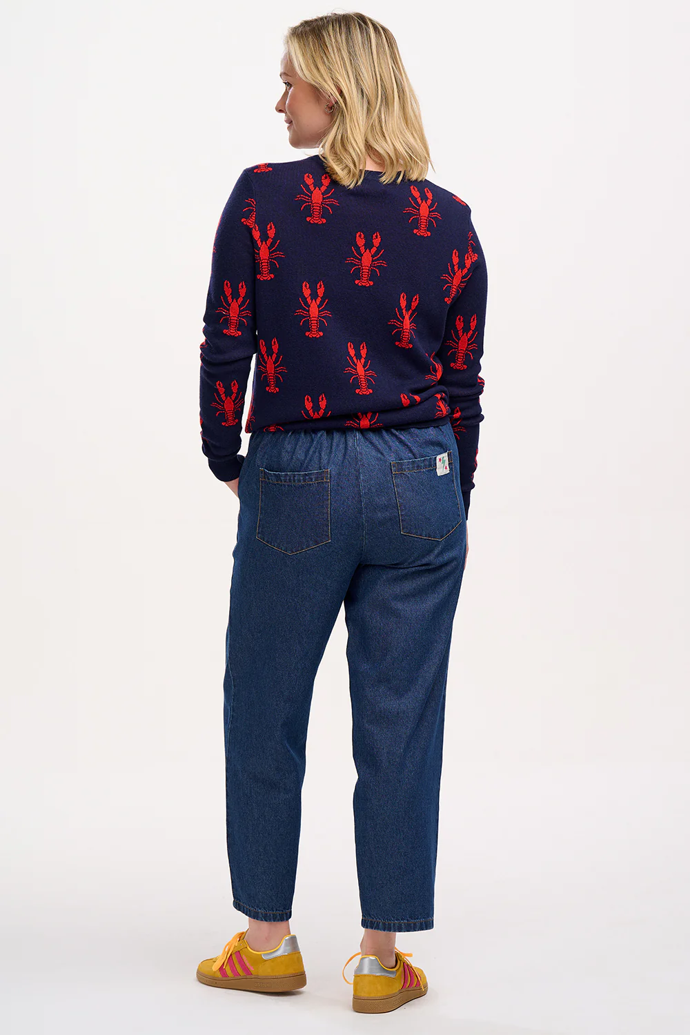 Rosie Jumper - Navy, Lobster Repeat - Image 4