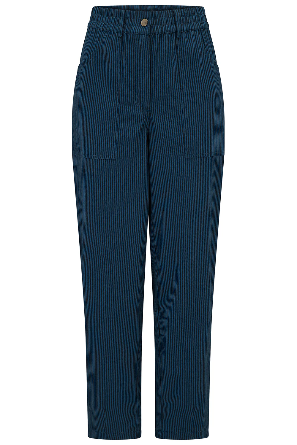 Rowan Trousers - Black/Teal, Thin Stripe - Image 5