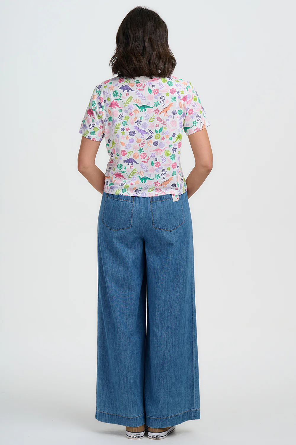 Shelby Boxy T-Shirt - Off White, Hidden Dinosaur - Image 4