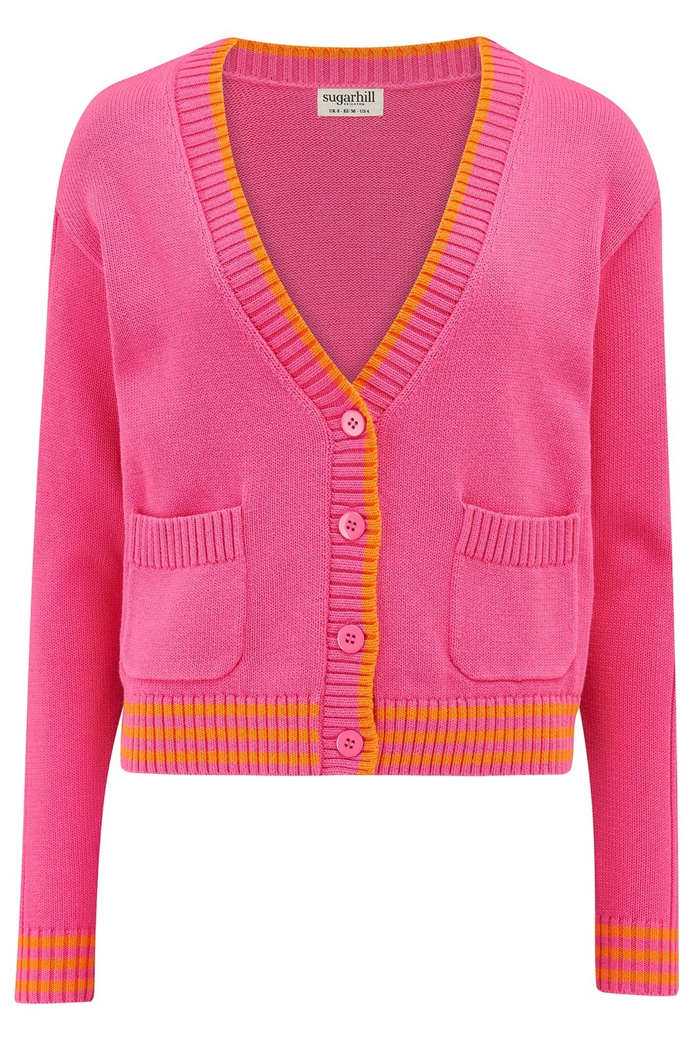 Sigourney Cardigan - Pink, Orange Highlights - Image 6