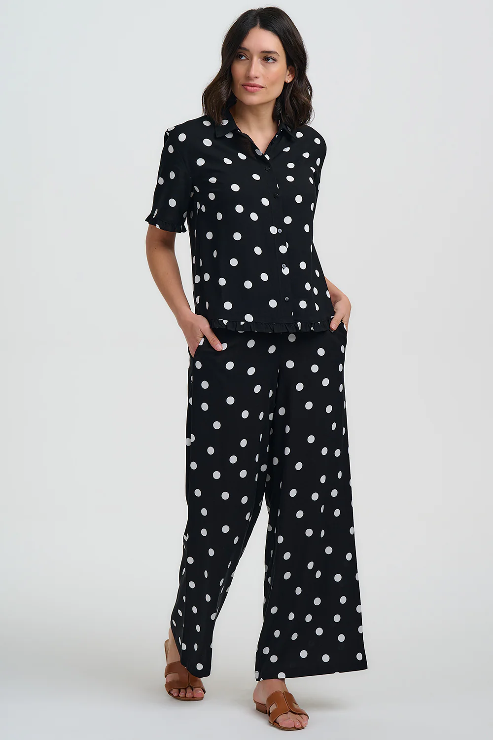 Skylar Shirt - Monochrome, Polka Dot - Image 7