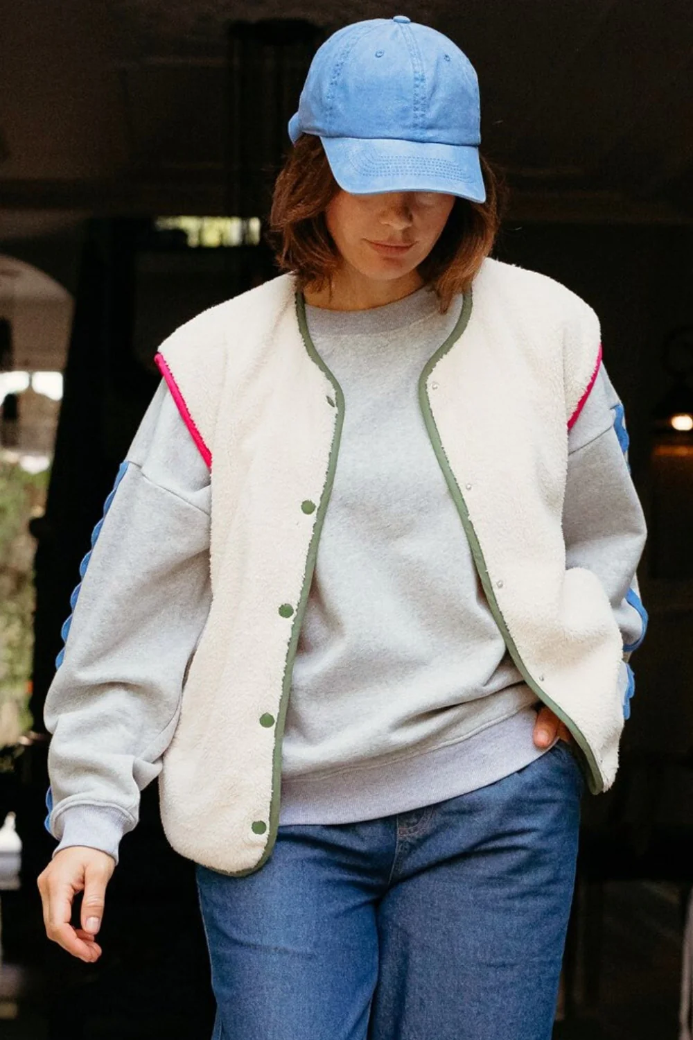 Sophie Fleece Gilet - Oatmeal