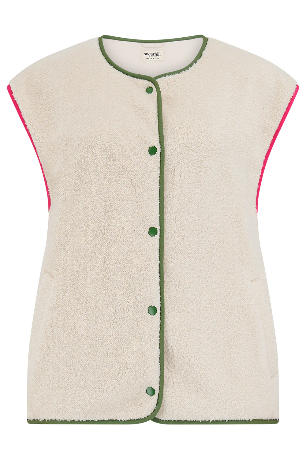 Sophie Fleece Gilet - Oatmeal - Image 8
